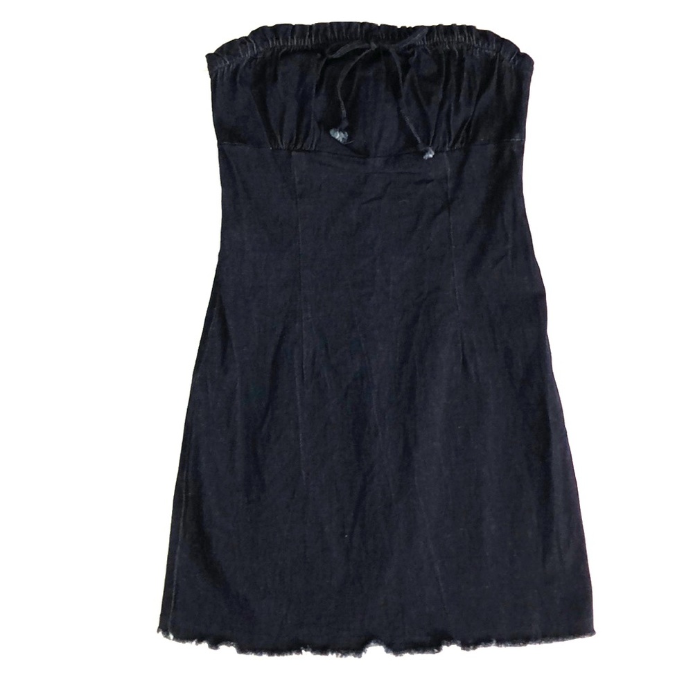 Strapless Denim Dress